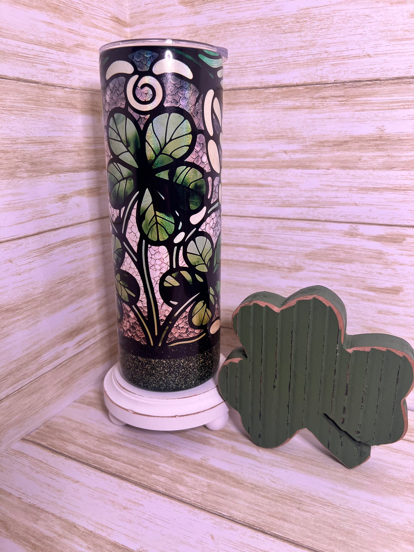 Stained Glass Clover