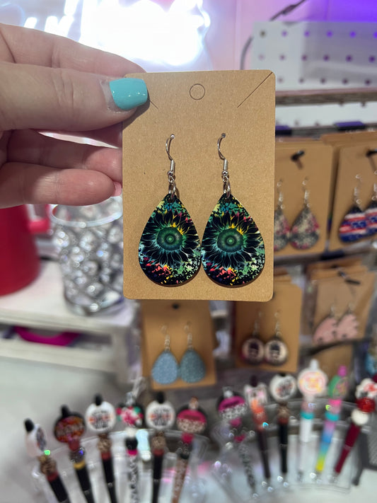 Neon Black Sunflower