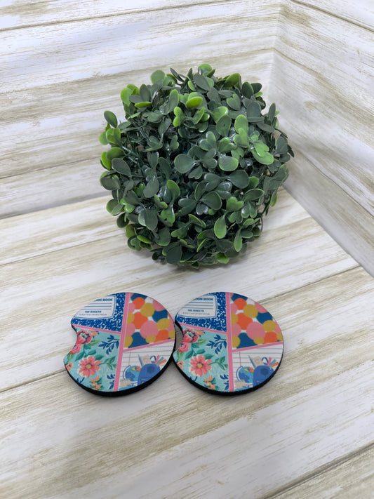 Flower Teacher Car Coaster