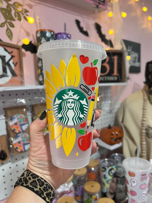 Sunflower Teacher SB Cold Cup