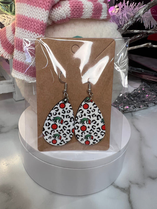 Green Monster Hand  Earrings