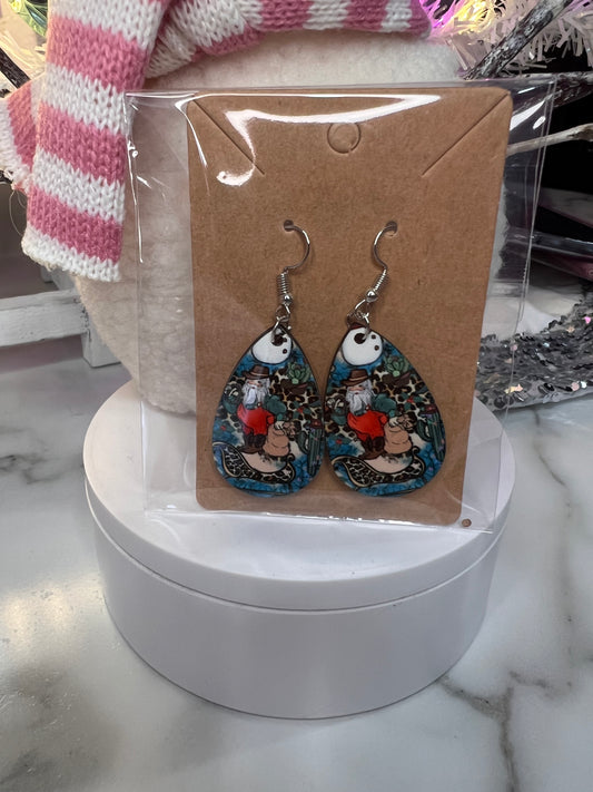 Santa Cowboy Earrings
