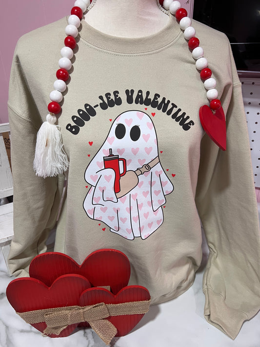 Booo Jee Valentine Crewneck Sweatshirt