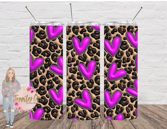 Leopard and Hearts