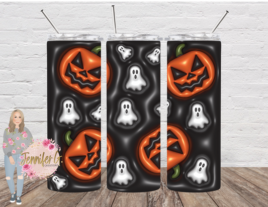Ghosts And Puffy Pumpkins