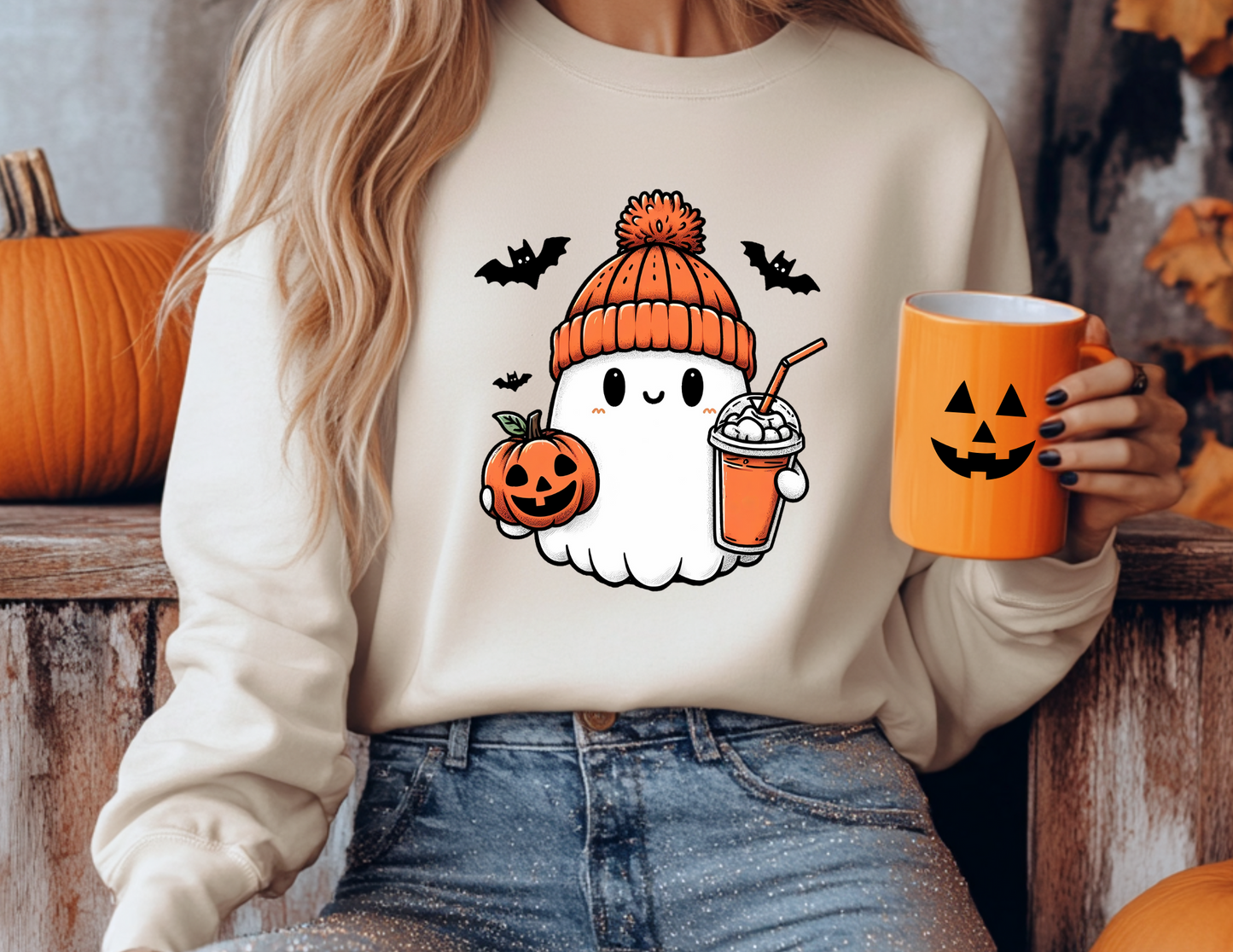 Cute Ghost With Hat
