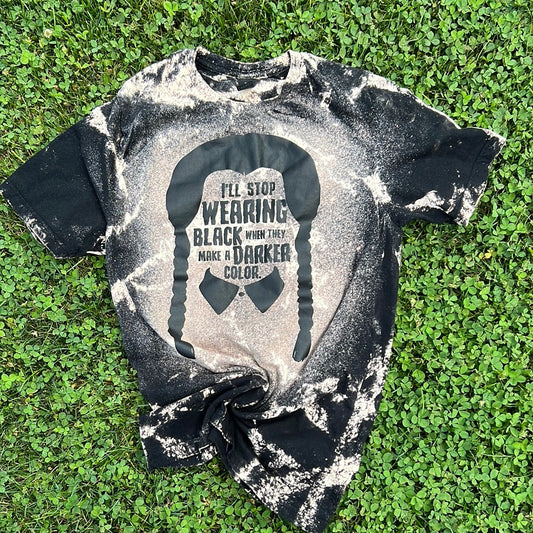 I Only Wear Black Bleached Tee