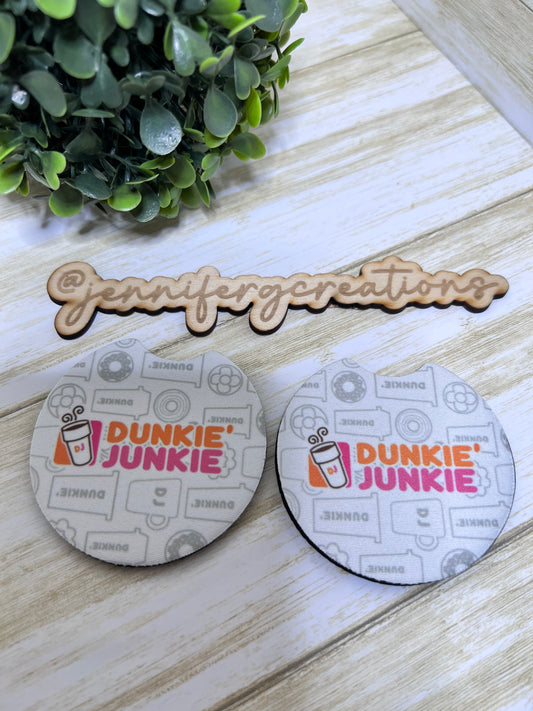 Coffee Junkie Car Coaster