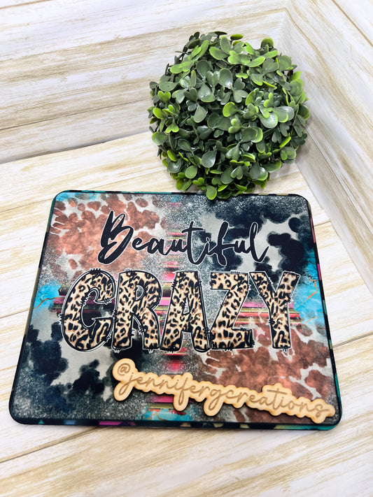Beautiful Crazy Mouse Pad