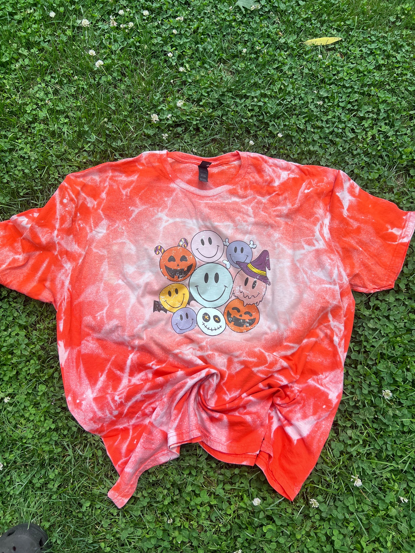 Halloween Smiles Bleached Tee