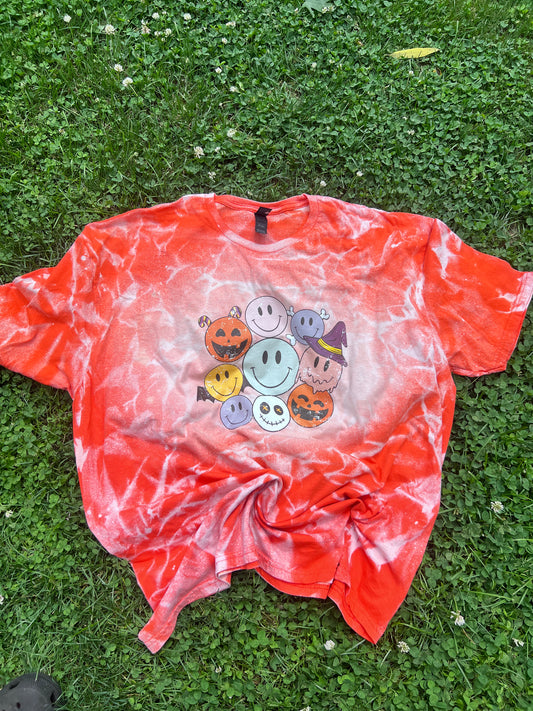 Halloween Smiles Bleached Tee