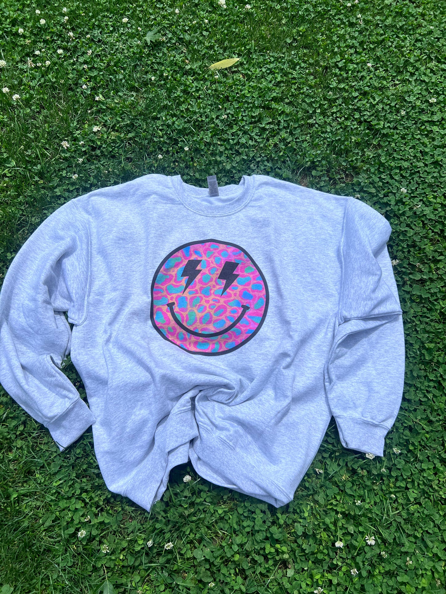 Leopard Smile Sublimation Crew Neck