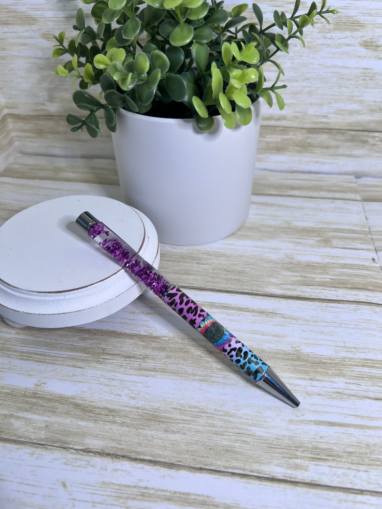 Pink and Teal Sunflower