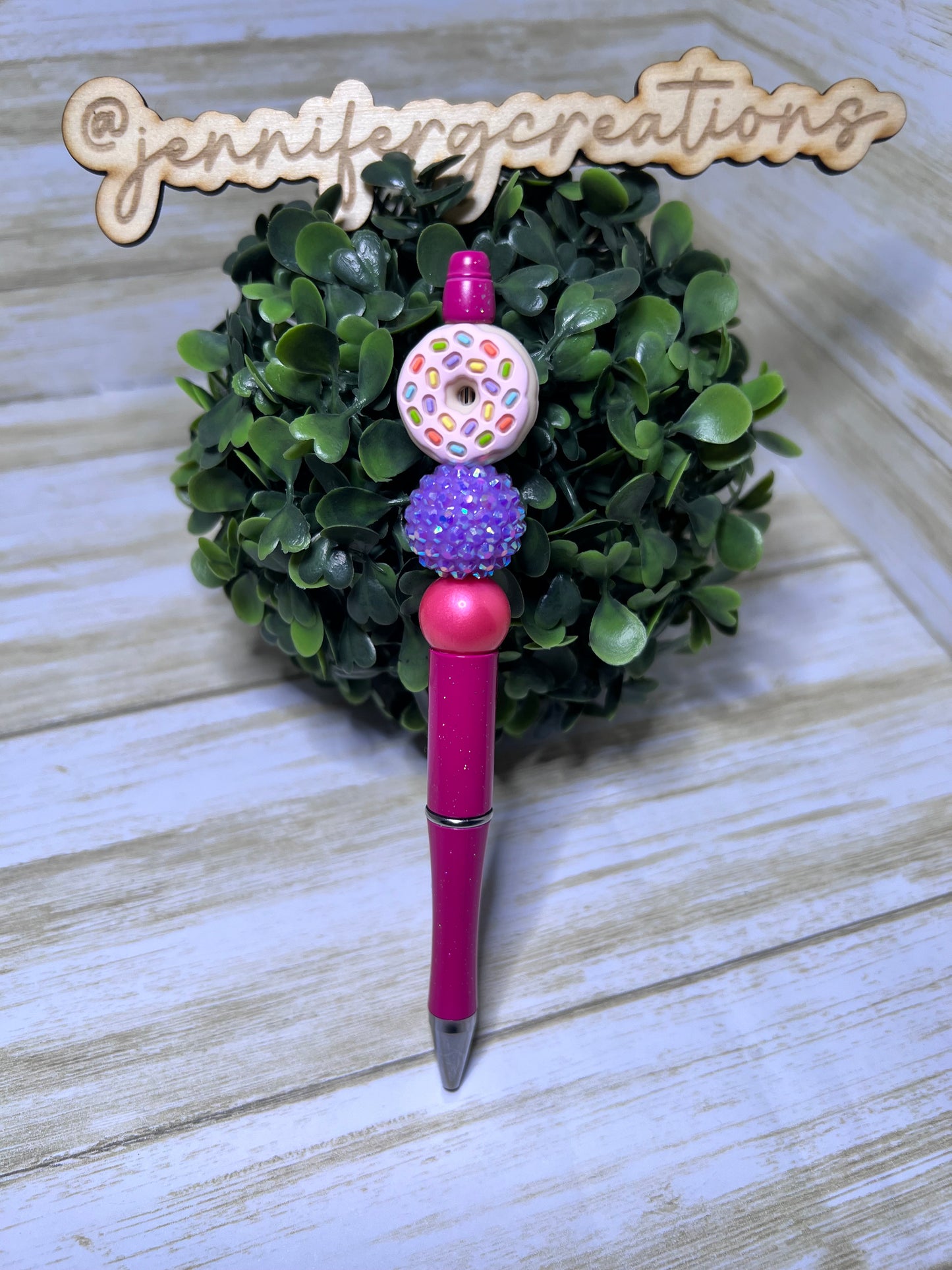 Pink Sprinkle Donut